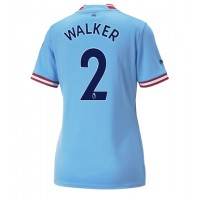 Manchester City Kyle Walker #2 Fotballklær Hjemmedrakt Dame 2022-23 Kortermet